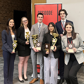 Laurier Moot Court team earns first place at Osgoode Cup.