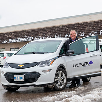 Image - Laurier adds first electric vehicle to service fleet