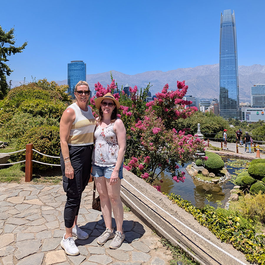 Carrie Sanders and Erin Dej in Chile