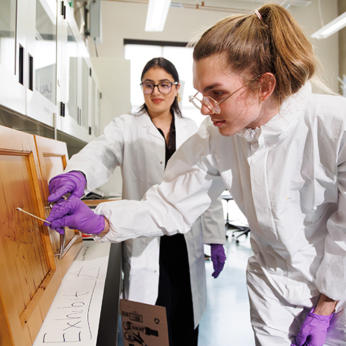 Inside the crime lab: Laurier Brantford students dive into forensic science.