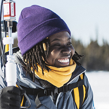 Podcast: PhD candidate Gifty Attiah measures lake ice from space.