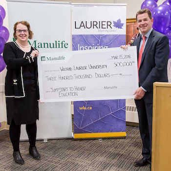 Manulife donates $300,000 to expand Laurier’s Jumpstart to Higher Education program