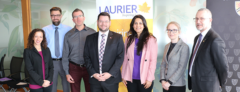 Laurier researchers with local MPPs