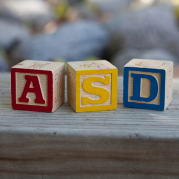 Toy blocks with the letters ASD