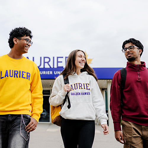 Three Laurier Milton students walking